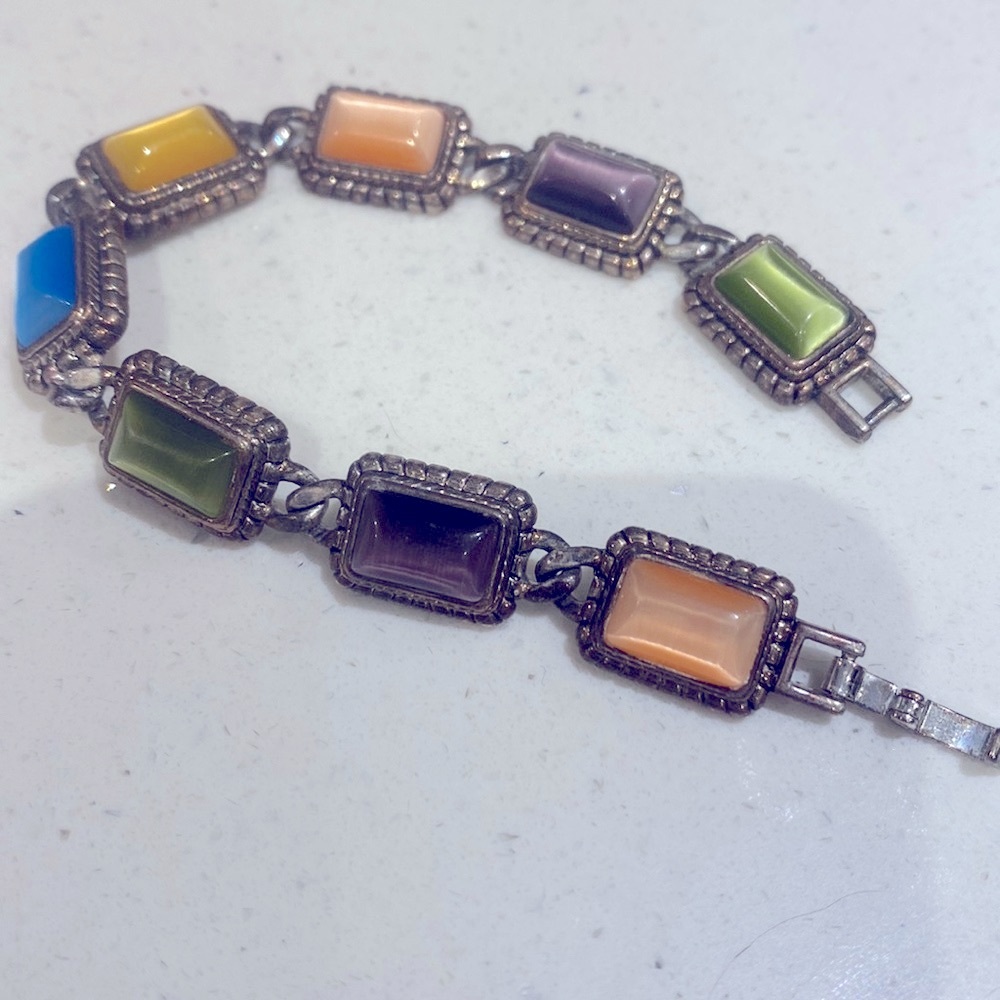 Multicolor cat eyes Stone Bracelet